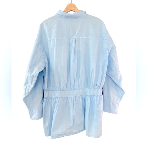 Zara Box Pleat Button Down Shirt Dress - Picture 10 of 14